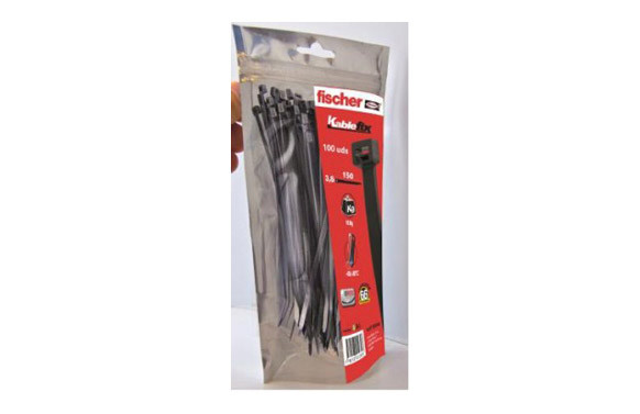 BRIDA NILON DENTADA UBN NEGRA 4,8 X 350 MM 100 UDS