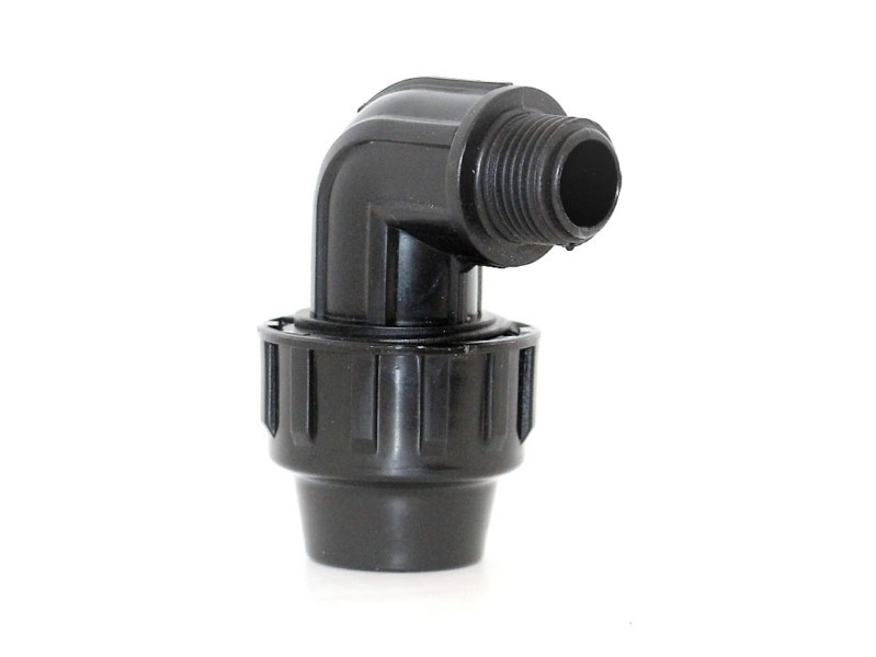 CODO RIEGO 90º R/M Ø 32MM-1 FIT PP NATUUR 