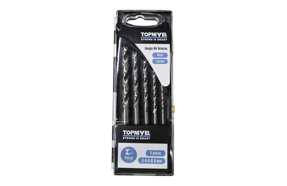 BROCA MET NIVEL RECT 03-04-05-06-08MM NV115509 5 PZ 