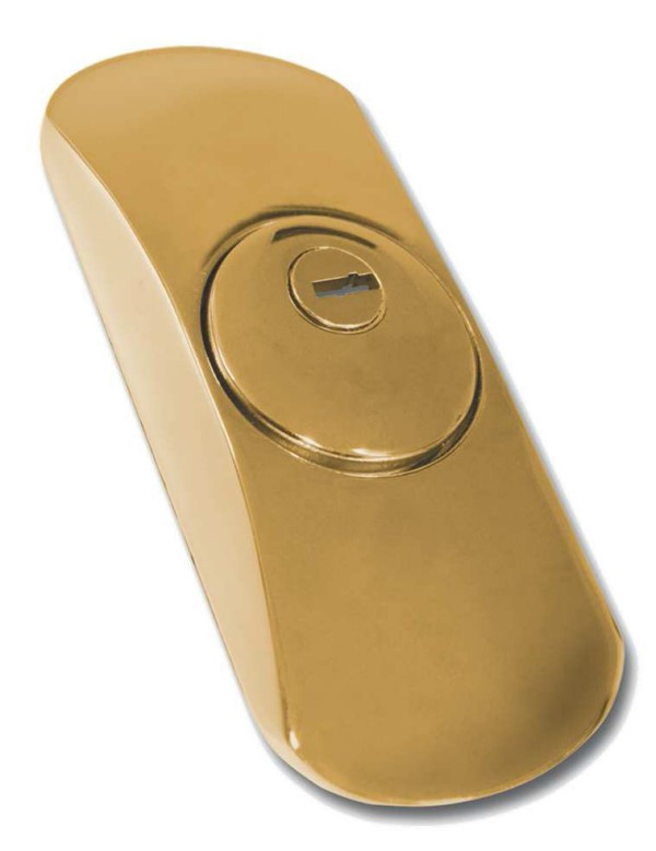 ESCUDO CILINDRO SQDO 163X70MM ALTA SEG. BICAPA ORO LINCE 101 