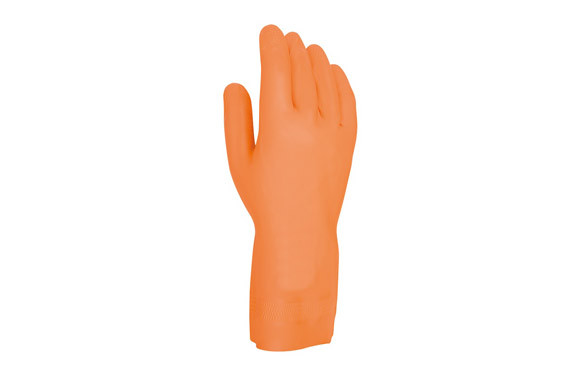 GUANTE NEOPRENO Y LATEX NEGRO GRANDEUR 70 NARANJA TALLA 10