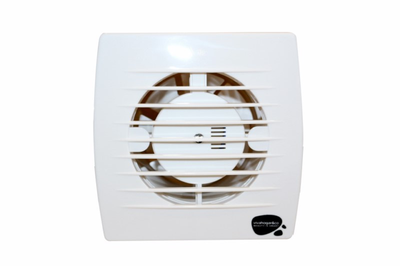 EXTRACTOR BAÑO MURO-TECHO 100MM 15W PLANO BL BATH100 VIVAHOG 