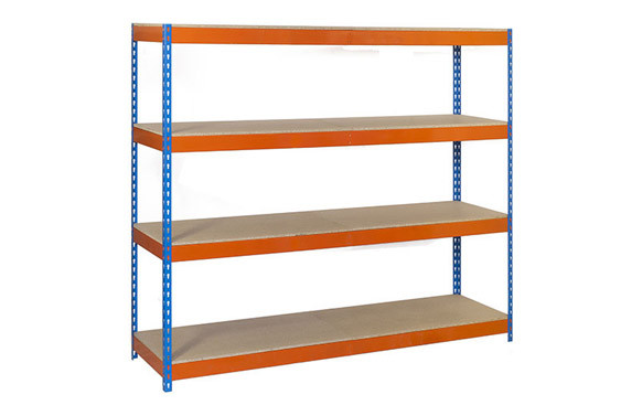 ESTANTERIA ORDEN 4 BALDAS SIN TORN AZUL/NARANJA MADERCLI 200 X 150 X 60 CM