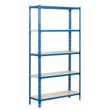 ESTANTERIA ORDEN 5B 2000X1000X400MM S/T MET AZ/BL 180KG SIMO 