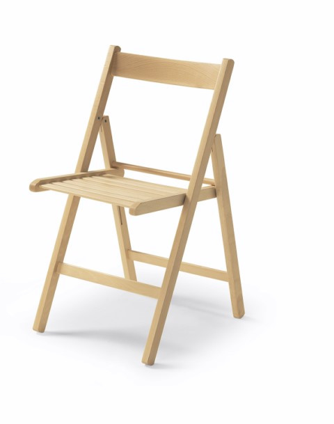 SILLA PLEGABLE DE MADERA HAYA SIN BARNIZAR
