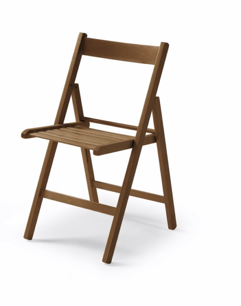 SILLA PLEGABLE DE MADERA HAYA NOGAL