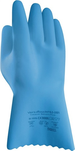 GUANTE QUIMICO 09-30CM NYLON/LATEX AZ ALPHATEC 62-201 ANSELL 