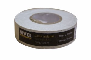CINTA AISL. 33MT X 25MM NIVEL PVC BL NV124109 