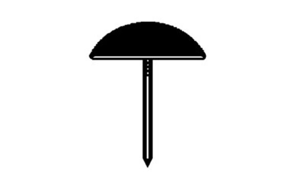 TACHUELA PLANA LATONADA 25 UDS