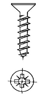 TORNILLO ROSCA MADERA BICROMATADO 4,5X40MM 12 UDS