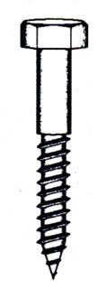 TORNILLO BARRAQUERO DIN 571CINCADO 8X40MM 5UDS