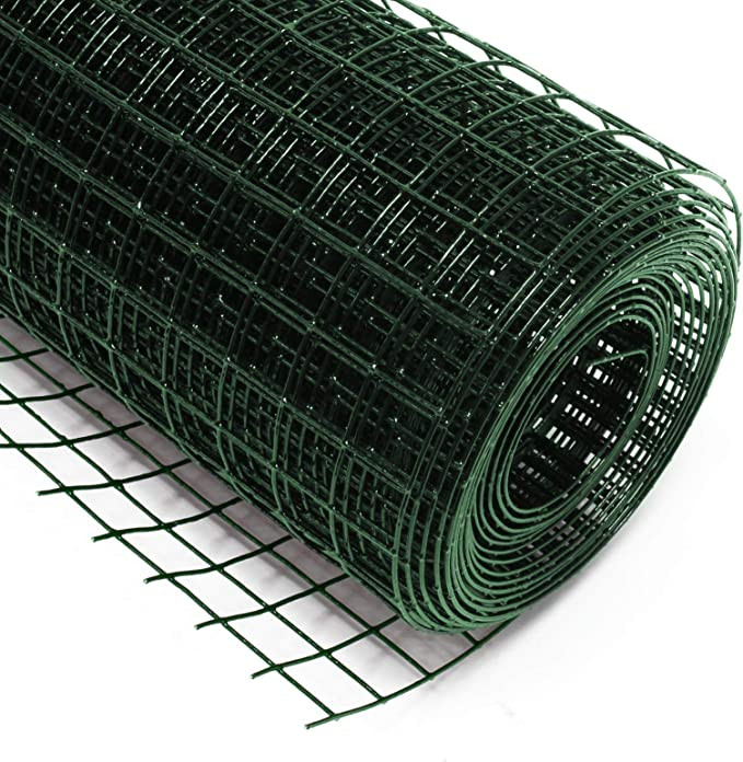 MALLA ELECTROSOLDADA GALVANIZADA 19 X 19 X 0,7 MM 0,5 X 5 M PVC VERDE