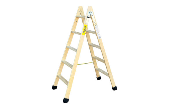 ESCALERA MADERA TIJERA 5+5 PELDAÑOS