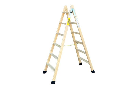 ESCALERA MADERA TIJERA 6+6 PELDAÑOS