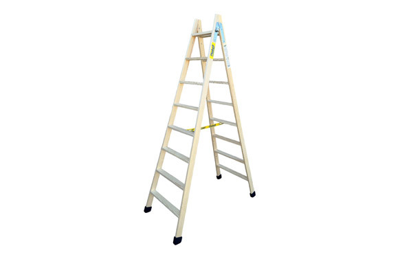 ESCALERA MADERA TIJERA 8+8 PELDAÑOS