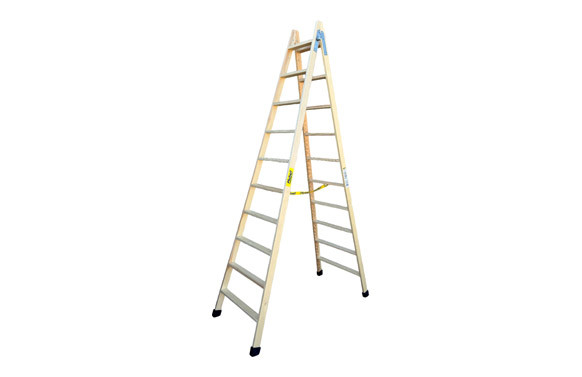 ESCALERA MADERA TIJERA 10+10 PELDAÑOS