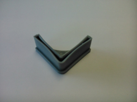 CONTERA PLASTICO PERFIL ANGULO RANURADO L 35 X 35 X 1,5 MM GRIS