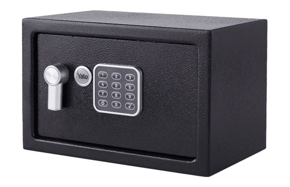 CAJA FUERTE SEGURIDAD YEC/200/DB2 CON ALARMA YALE 200 X 310 X 200 MM NEGRA