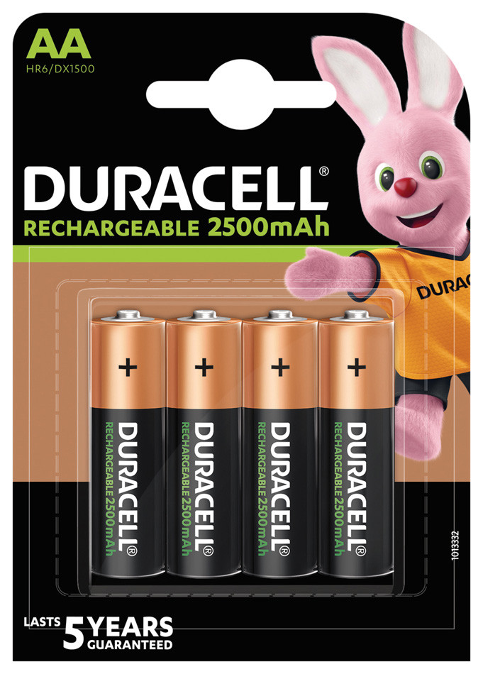 PILA RECARGABLE LR06 AA 2500MAH ULTRA DURACELL 4 PZ 