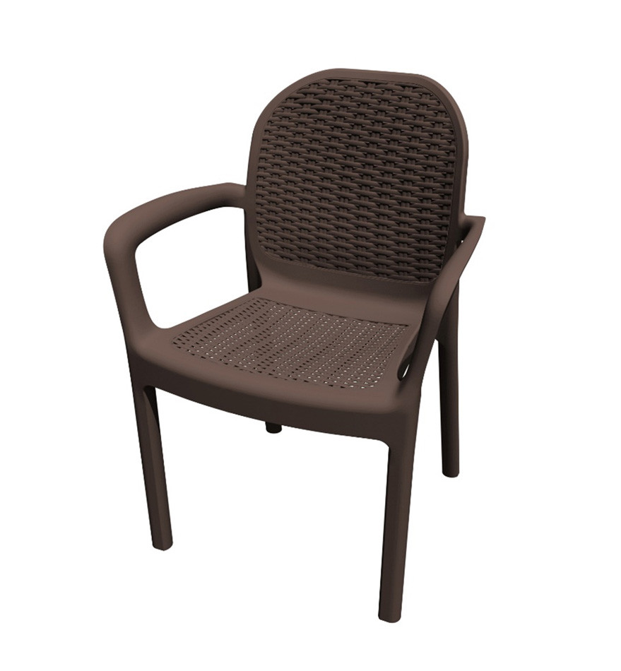 SILLON RATAN RESINA MIRANDA MARRON