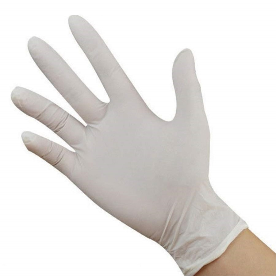 GUANTE DESECHABLE NITRILO BLANCO 100UN TALLA L