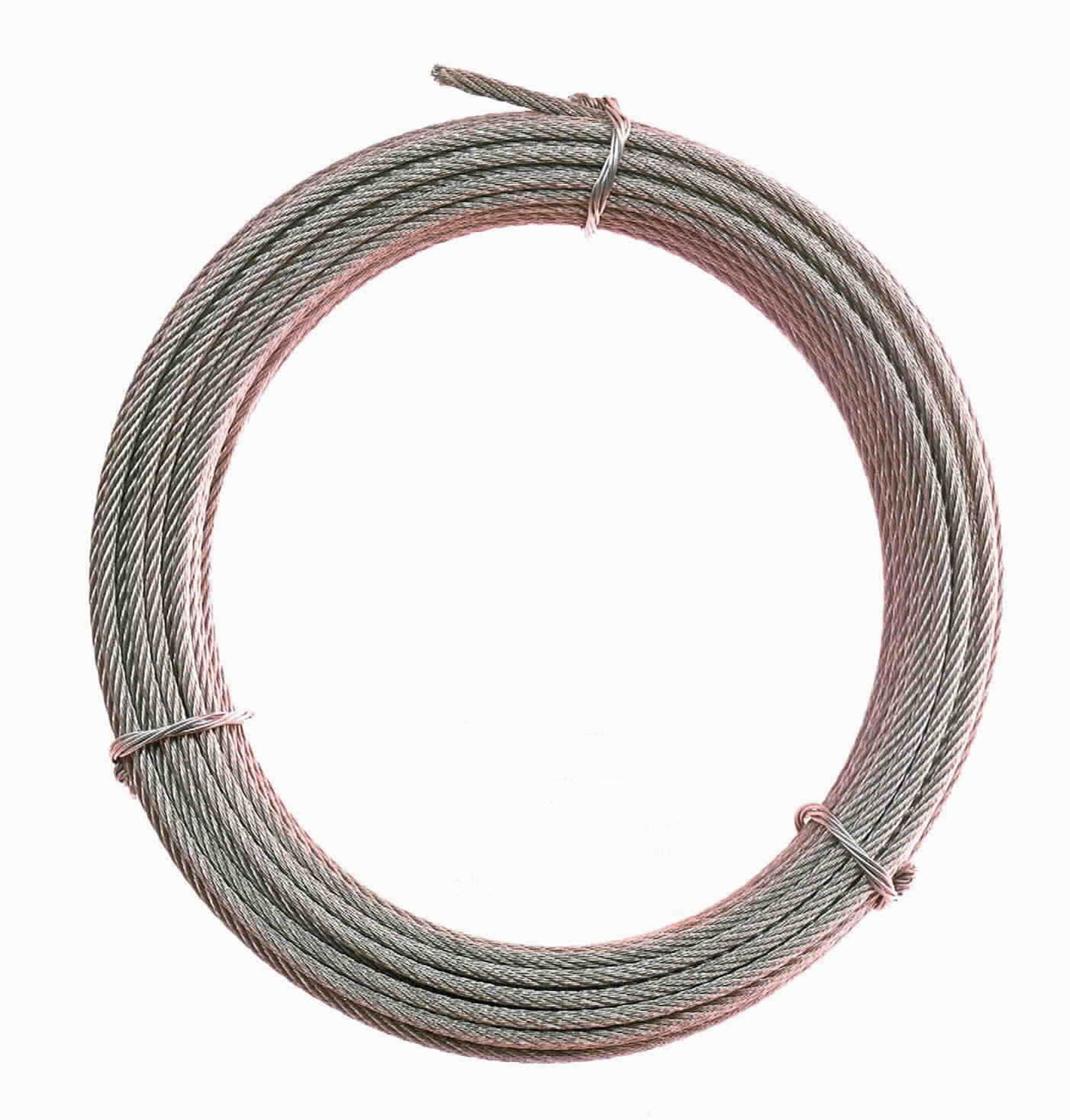 CABLE ACERO GALVANIZADO ROLLO 100 M Ø 1 (7 X 7) +0