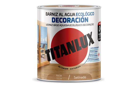BARNIZ AL AGUA ECOLOGICO DECORACION SATINADO 250 ML TECA