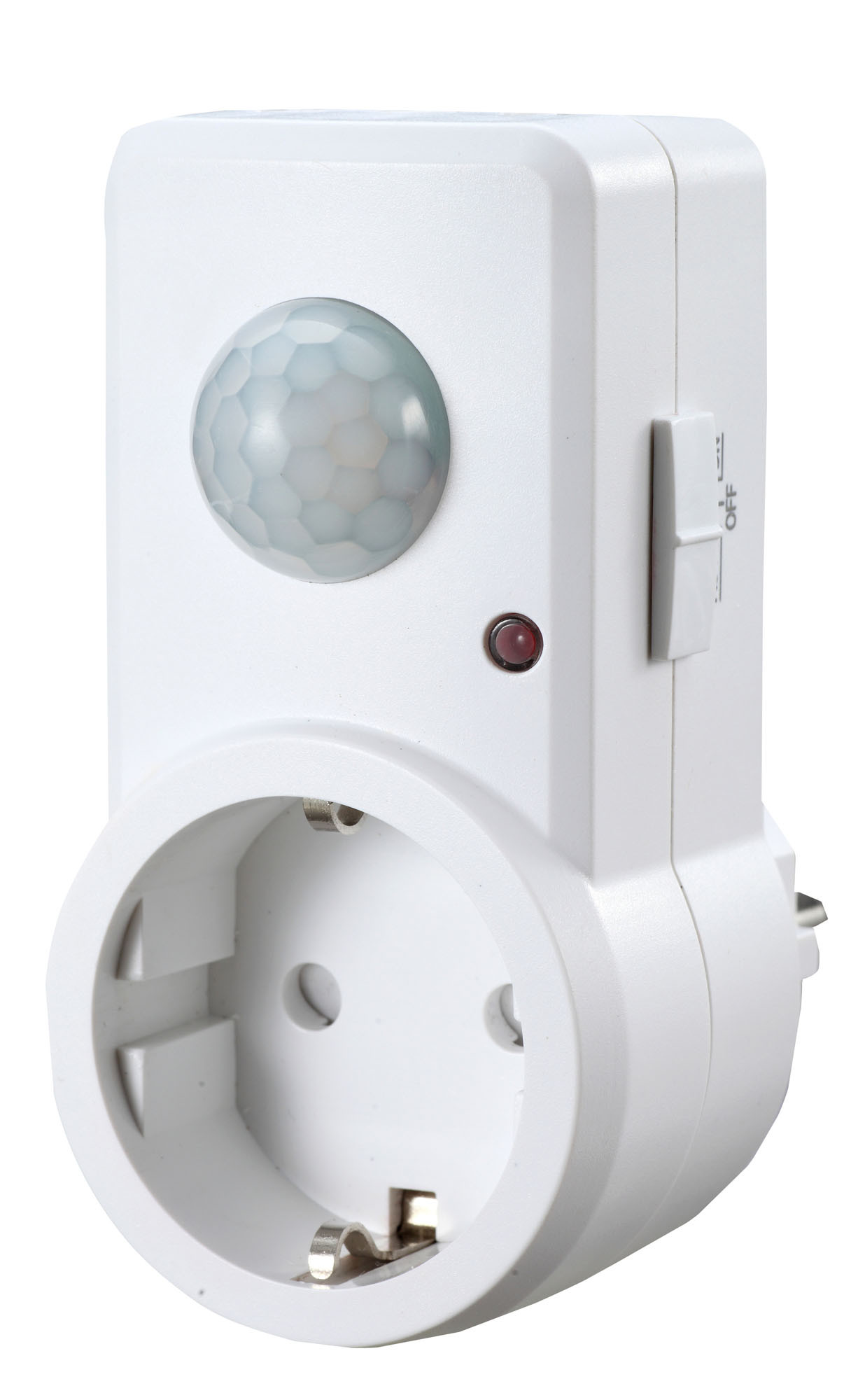 DETECTOR MOVIMIENTO PARED ENCHUFABLE ANGULO 120º 2 A 9MTS REG. CREPUSCULAR
