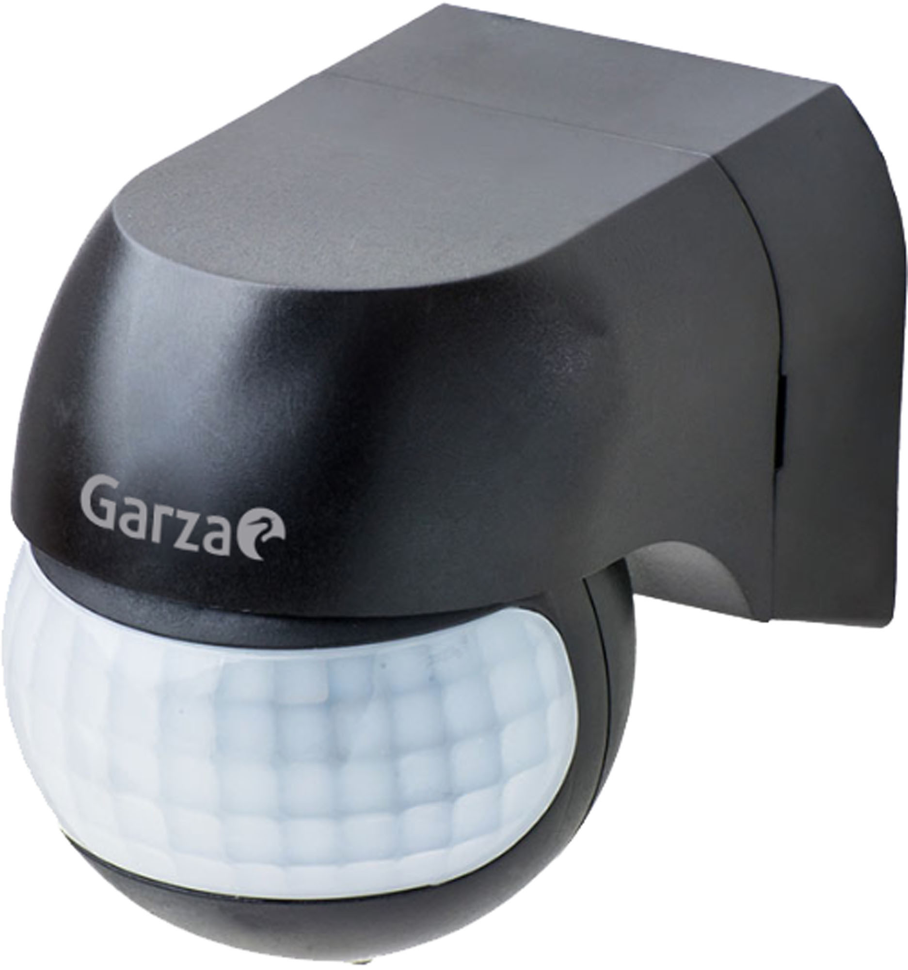 DETECTOR MOVIMIENTO MINI EXTERIOR NEGRO ANGULO 180º 12MTS REG. CREPUSCULAR