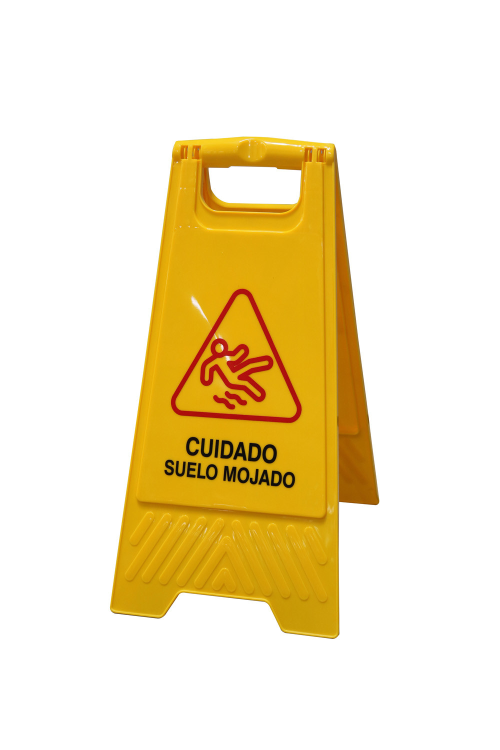 CARTEL SEÑALIZACION 61X30CM PELIGRO SUELO MOJADO AMARILLO NI 