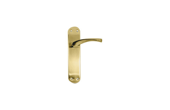MANILLA 707 PLACA ANCHA ACERO/ALUMINIO (JUEGO) 70X280MM LATON SATINADO