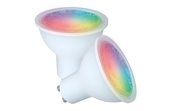 BOMBILLA WIFI CCT (2700K - 6500K) & RGB GU10 PACK 2 5W 400LM 