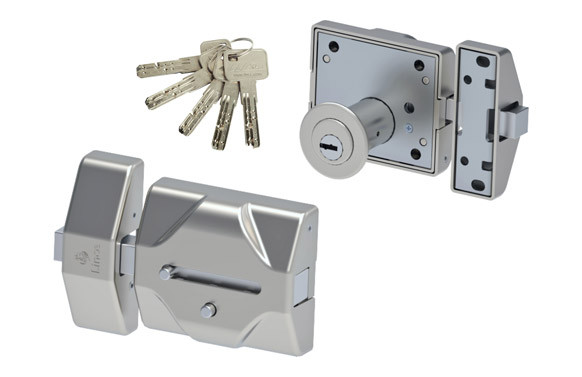 CERROJO 7930RSS SILENCIOSO, CILINDRO Ø 30X52MM 83X95MM CROMO MATE