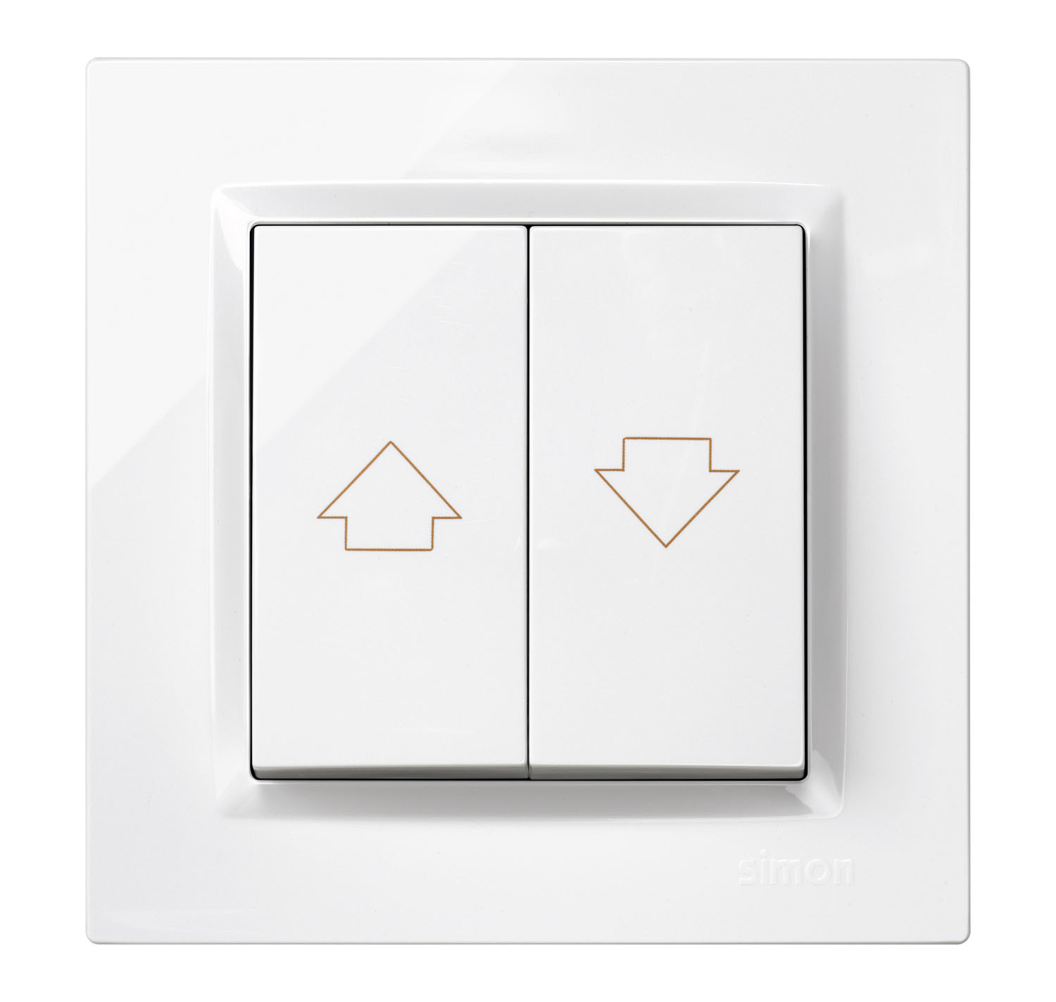 PULSADOR PERS 840X840 MM 230V BL SERIE 10 SIMON 