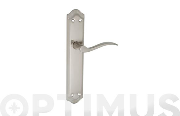 MANILLA 202 PLACA LARGA ACERO/ALUMINIO (JUEGO) 256X47MM NIQUEL SATINADO