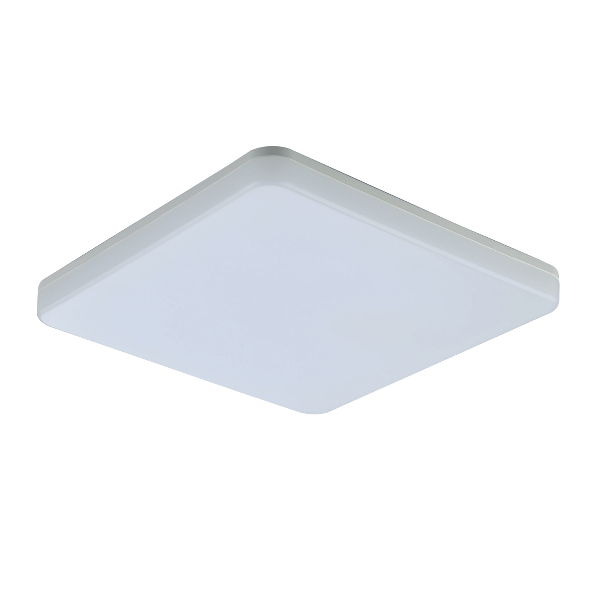 APLIQUE EXTER. 33X33X5CM LED 24W 2400LM 4000K IP54 ABS BL AS 