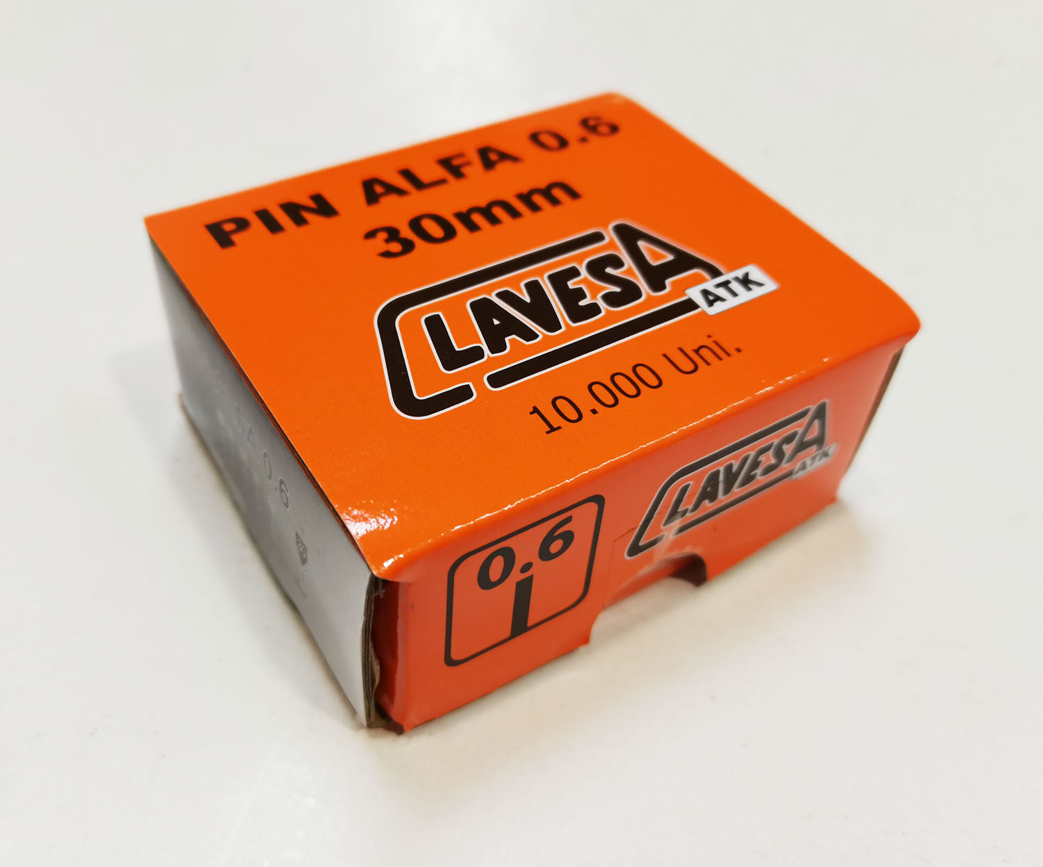 CLAVO CLAVAD.NEUM S/CAB 30MM COBREADO PIN ALFA S/C 0.6/30 CL 