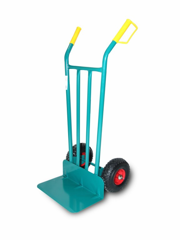 CARRETILLA ALMACEN PALA FIJA RUEDA NEUMATICA 300KG-115X50X25CM