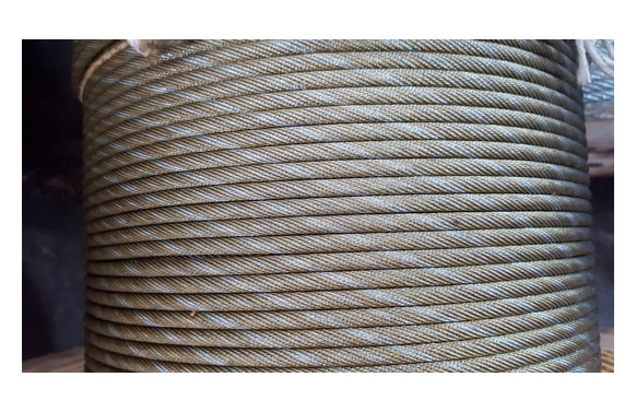 CABLE ACERO GALVANIZADO ROLLO 15 M Ø 6 (6 X 7) +1 ALMA TEXTIL