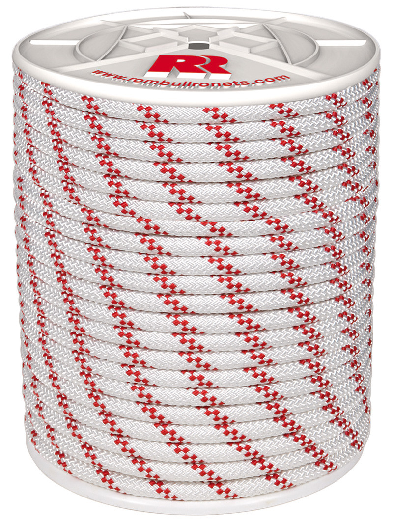 CUERDA POLIESTER TRENZADO CON ALMA Ø 10 MM 100 MT BLANCO