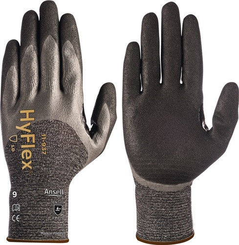 GUANTE ANTICORTE 07 PU/NITRILO NG/GR HYFLEX 11-937 ANSELL 