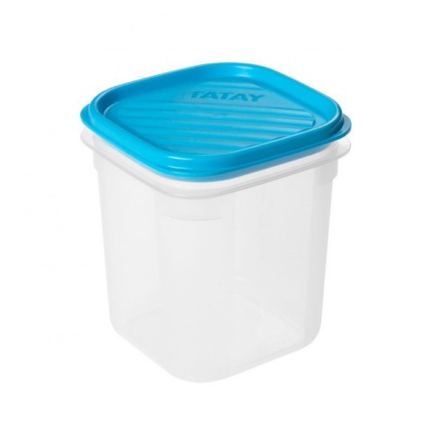CONTENEDOR ALIMENTOS CUADRADO TOPFLEX 0,7 L TURQUESA