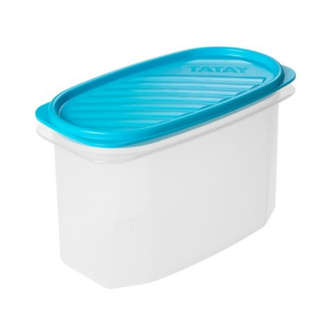 CONTENEDOR ALIMENTOS OVALADO TOPFLEX 1,2 L TURQUESA