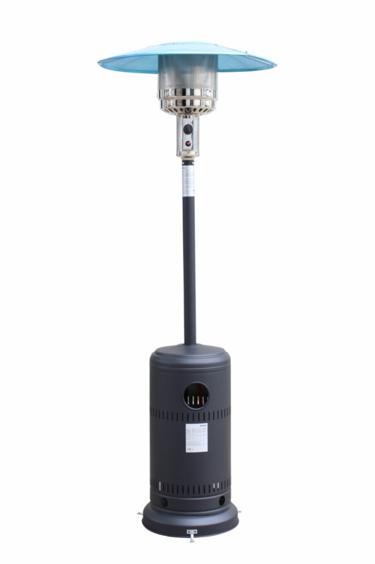ESTUFA GAS EXTERIOR 13KW ALTURA 221CM Ø 81,30 CM CHAPA ANTRACITA