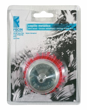 CEPILLO IND TAZA TALADRO 075 MM NYL FECIN 