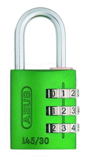 CANDADO COMBINACION 145/30 PROGRAMABLE 30MM VERDE