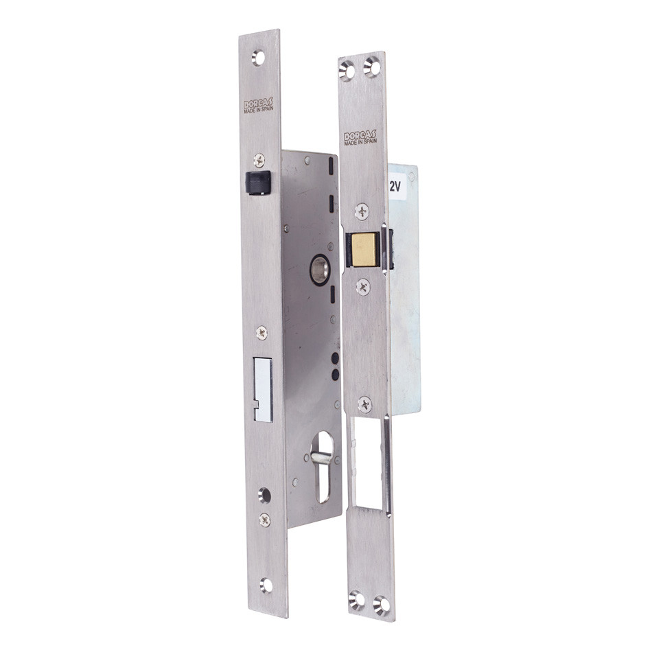 CERRADURA ELECTRICA DUO 30/85 ENTRADA 30MM BOCALLAVE 85MM INOX