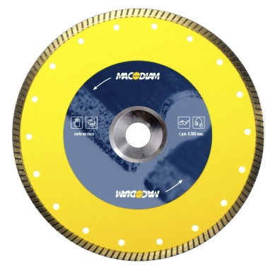 DISCO CORTE PORCELAN. 230X1,8X8MM B/CONT TURBO DIAM MACODIAM 
