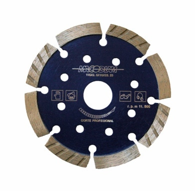 DISCO CORTE G.OBRA 115X2,5X12 MM DIAM MACODIAM 