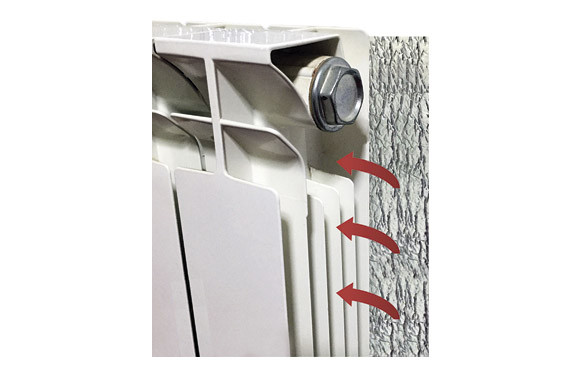 LAMINA PANEL REFLECTANTE RADIADOR 0,70 X 1 M